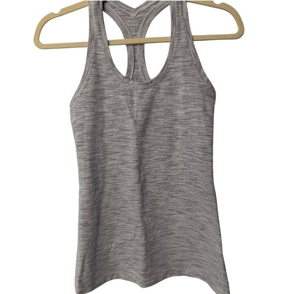 lululemon athletica Tops - Lululemon Gray Striped Tank Top